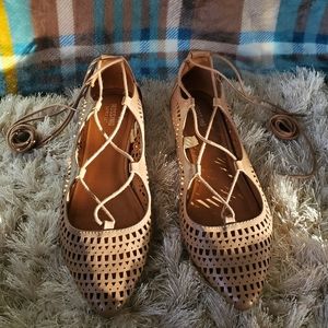 mossimo laceup flats